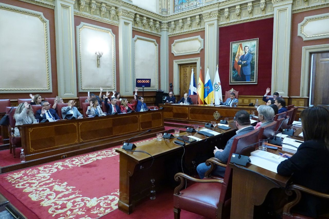 Pleno del Ayuntamiento de Santa Cruz./