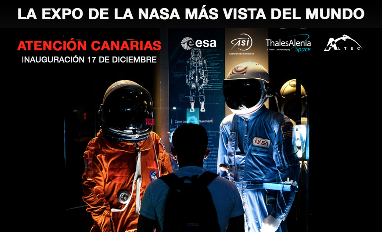 Cartel promocional de The Exhibition Life in Space de la NASA./