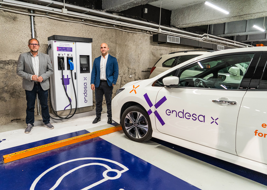 Punto de recarga de coches eléctricos en Las Palmas de Gran Canaria. / Ayuntamiento de Las Palmas de Gran Canaria