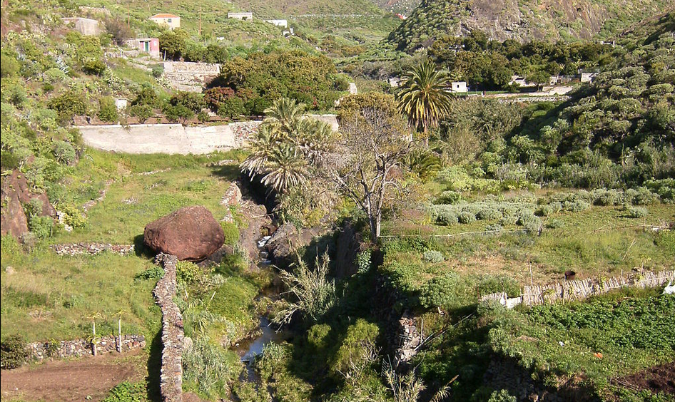 Barranco del Cercado en San Andrés (Tenerife)./