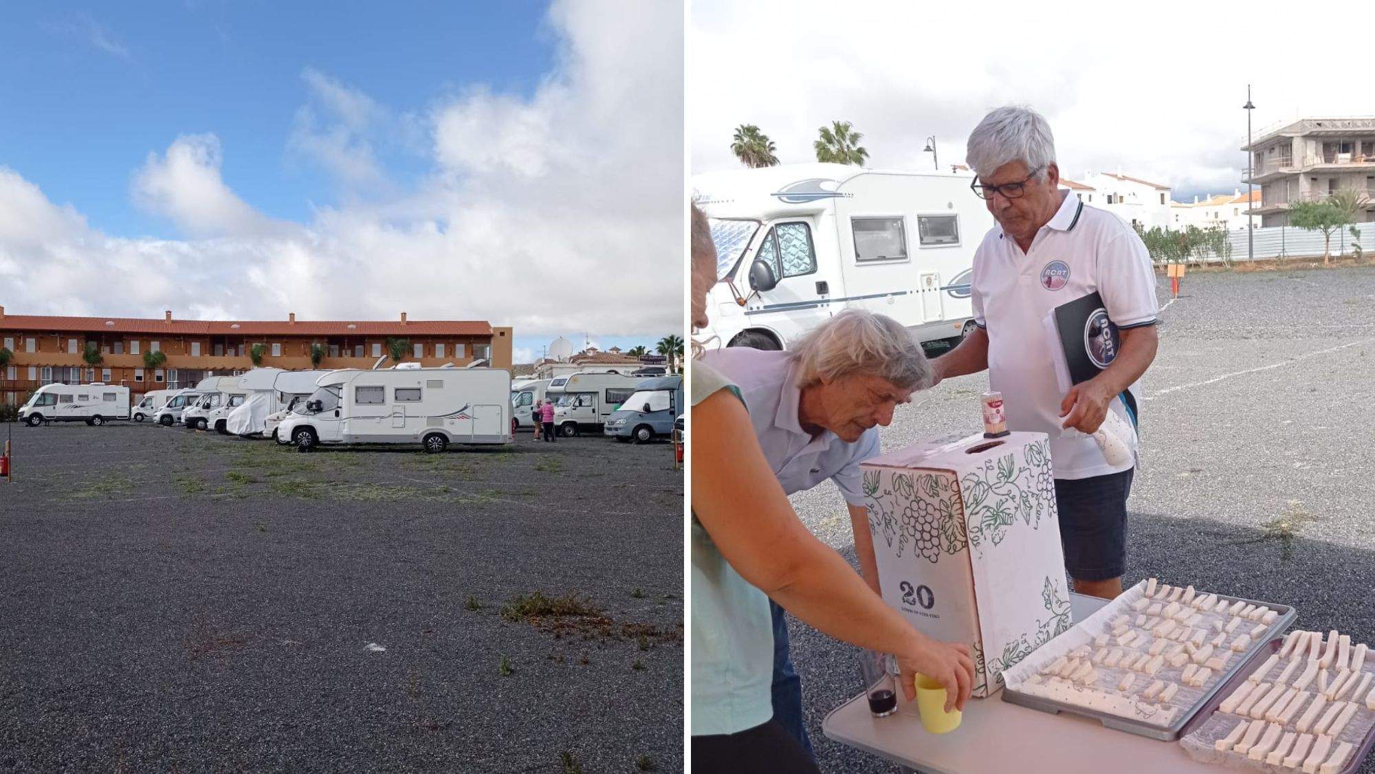 Jornadas de convivencias de autocaravanistas de ACAT Tenerife y Juan Martín, su presidente. / AH