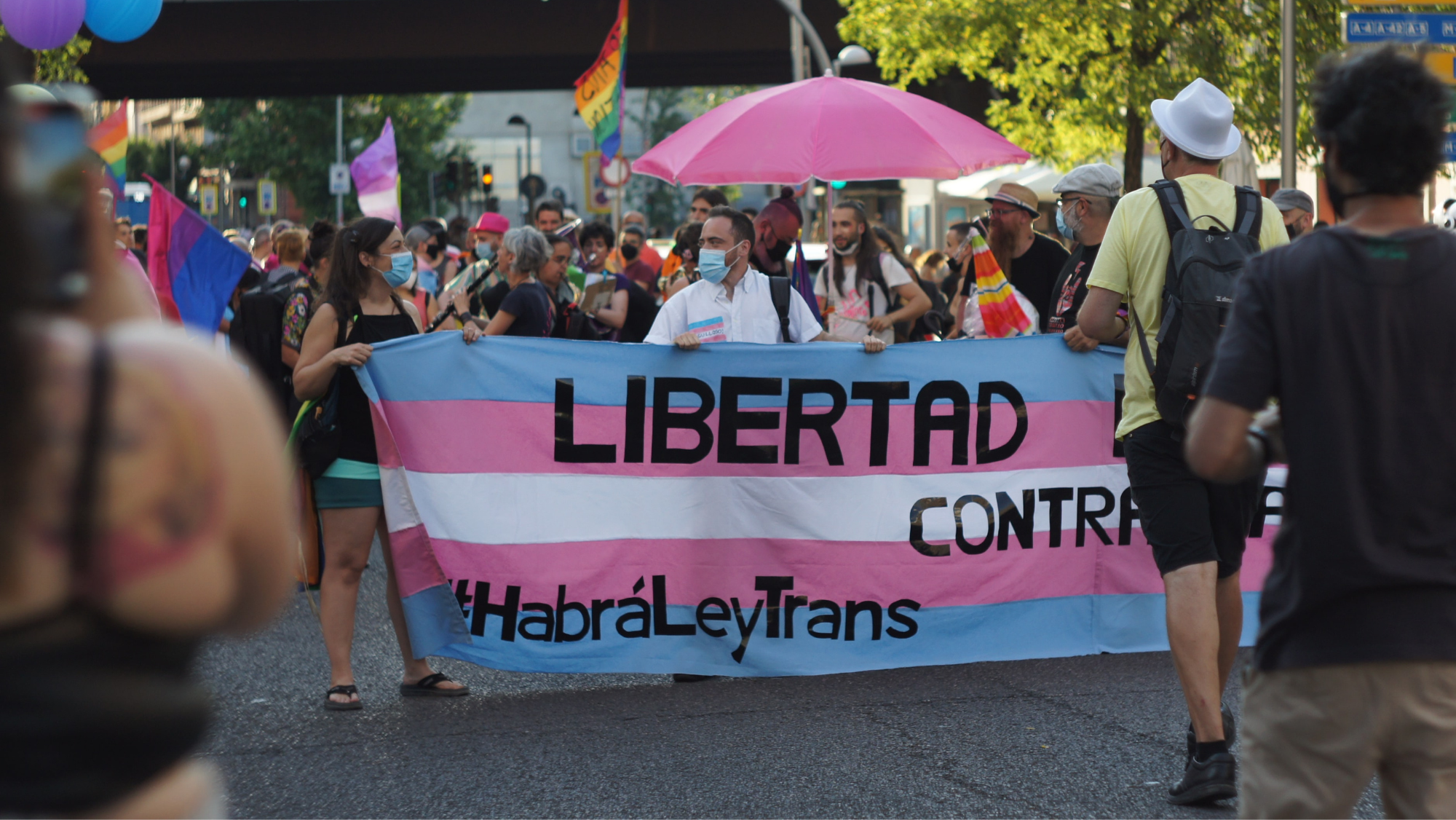 Manifestación por la ley trans en España. / Imagen de Pixabay
