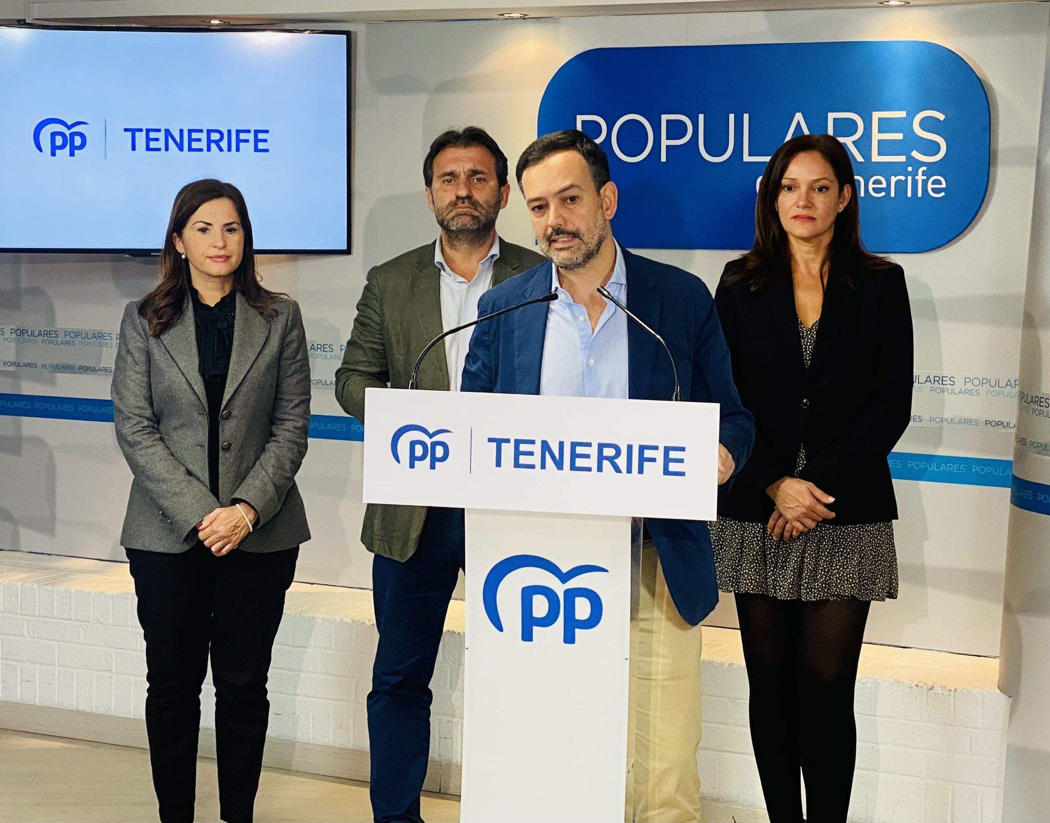 Lope Afonso durante la comparecencia de prensa sobre su pacto con el Gobierno. / Partido Popular 