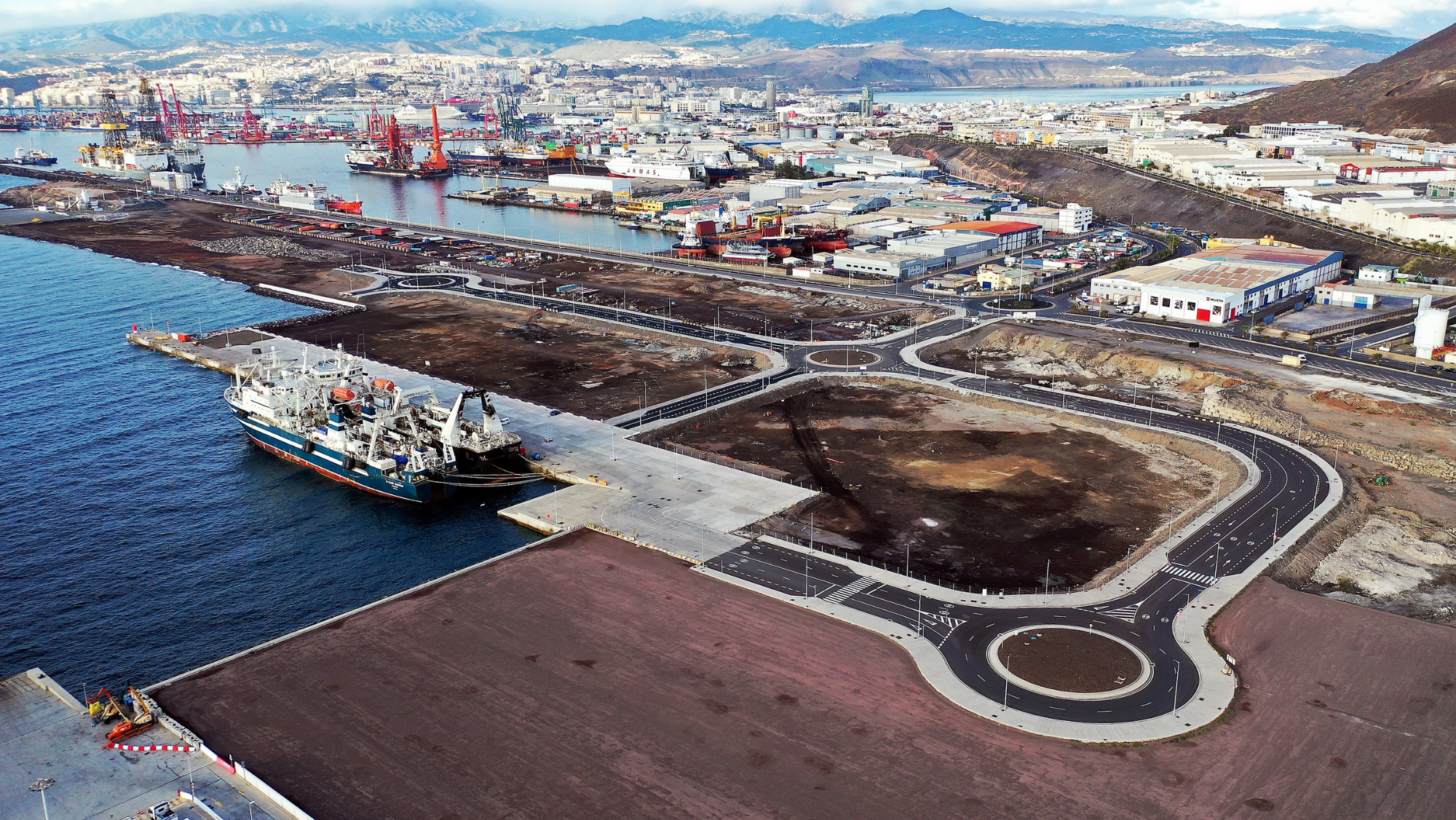 Área de expansión La Esfinge eólica en el Puerto de La Luz. / Autoridad Portuaria de Las Palmas 