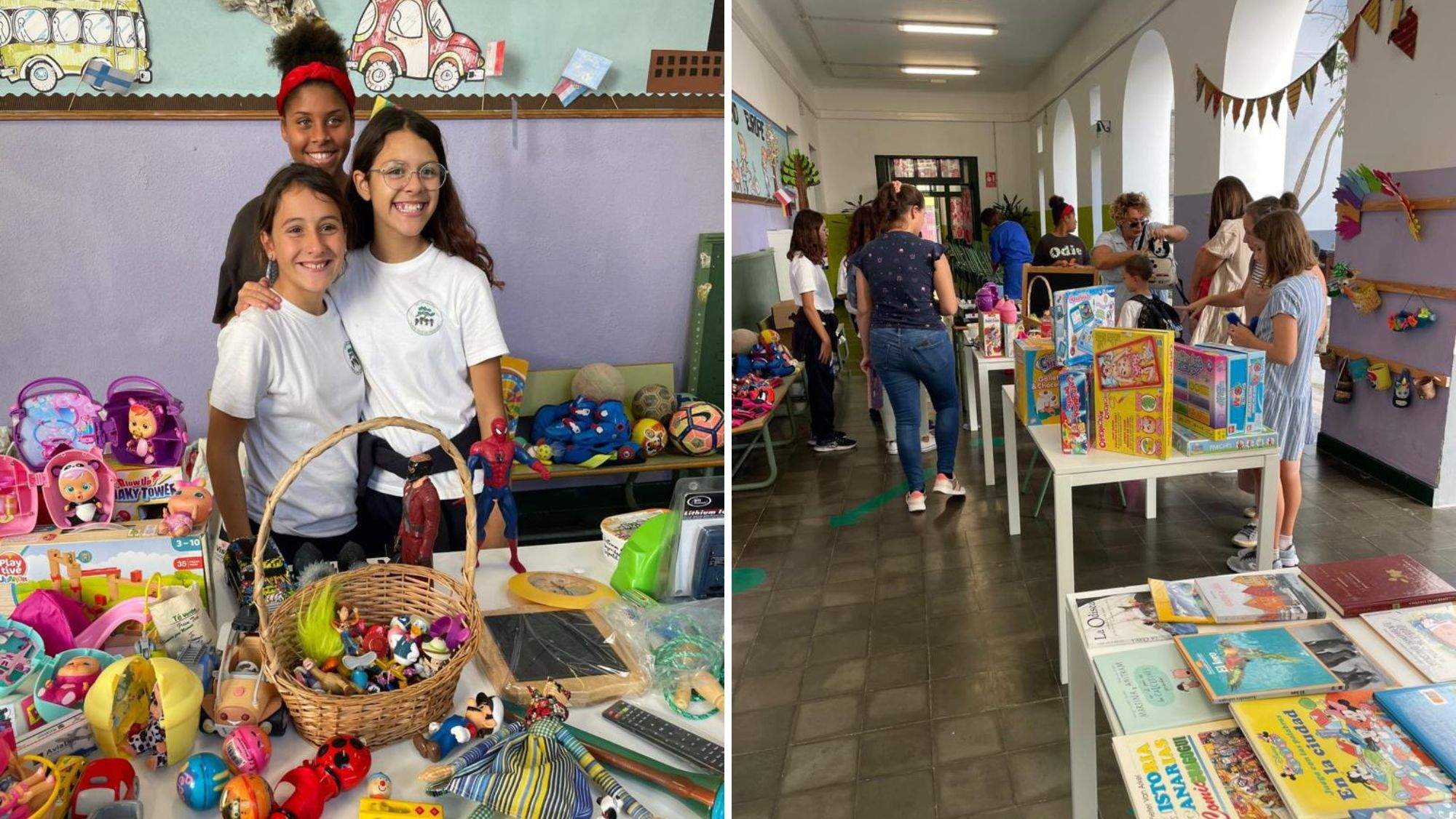 Rastrillo Solidario y Sostenible del CEIP Salamanca./ Cedida