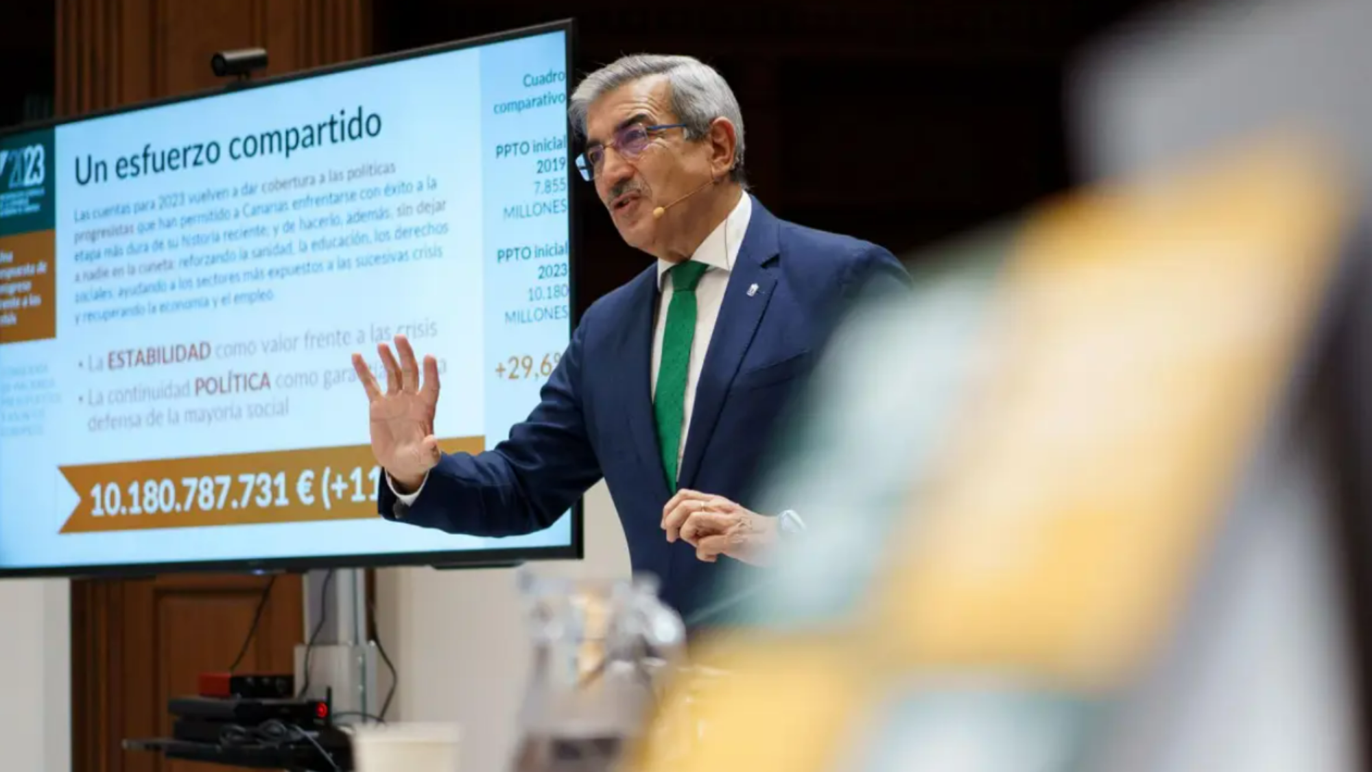 Román Rodríguez, vicepresidente y consejero de Hacienda del Gobierno de Canarias. / EFE