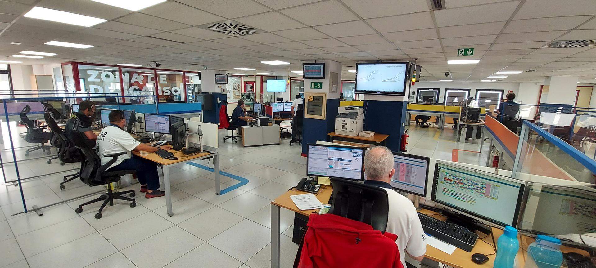 Sala del 112 Canarias./ Twitter 112