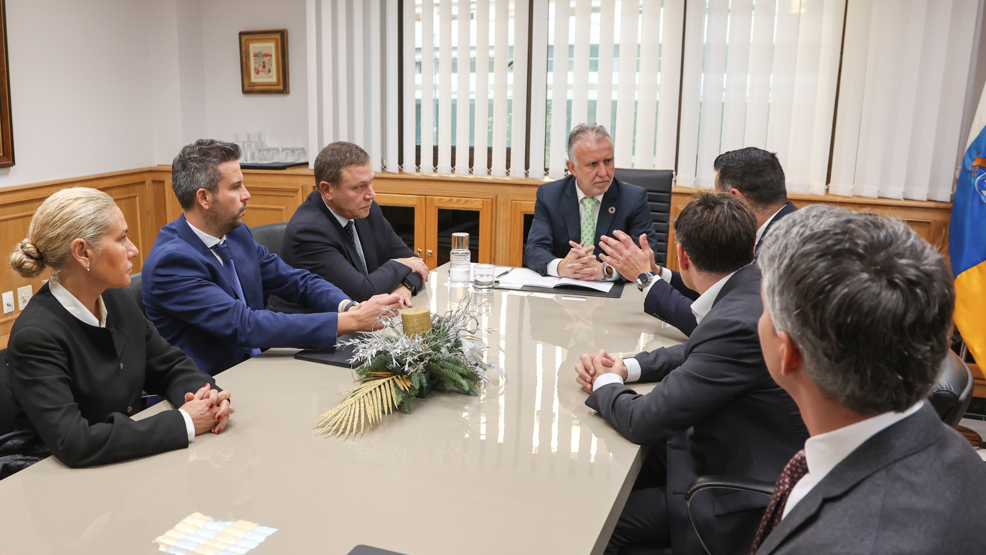 El presidente del Gobierno de Canarias, Ángel Víctor Torres, se reúne con  Mehmet Kutman./ Gobierno de Canarias