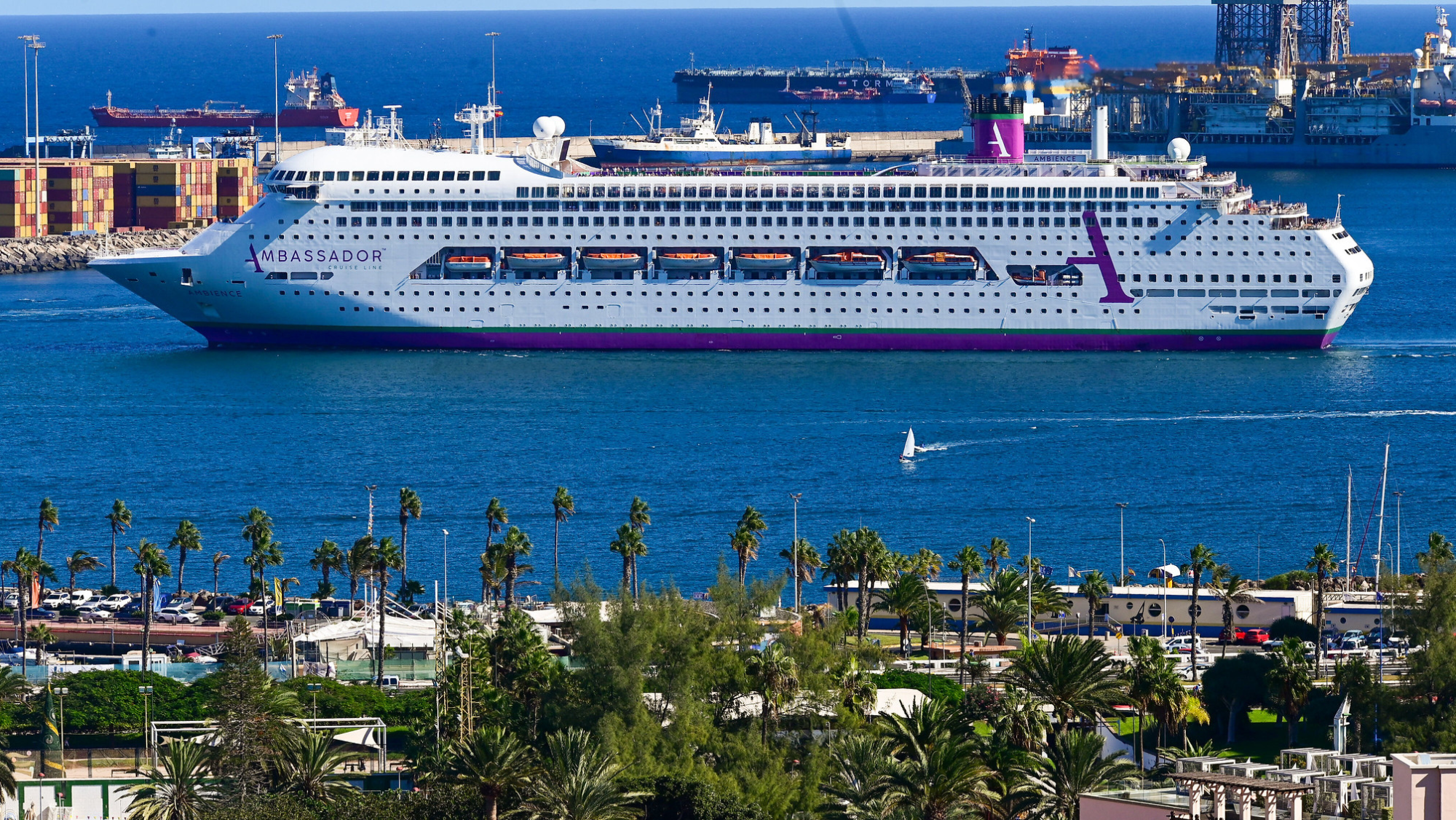 Crucero Ambience en el Muelle de Santa Catalina./ Tony Hernández