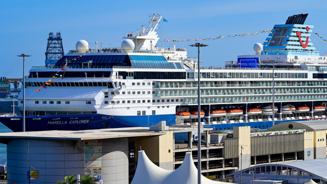 El crucero Marella Explorer en su llegada al Muelle de Santa Catalina./Tony Hernández