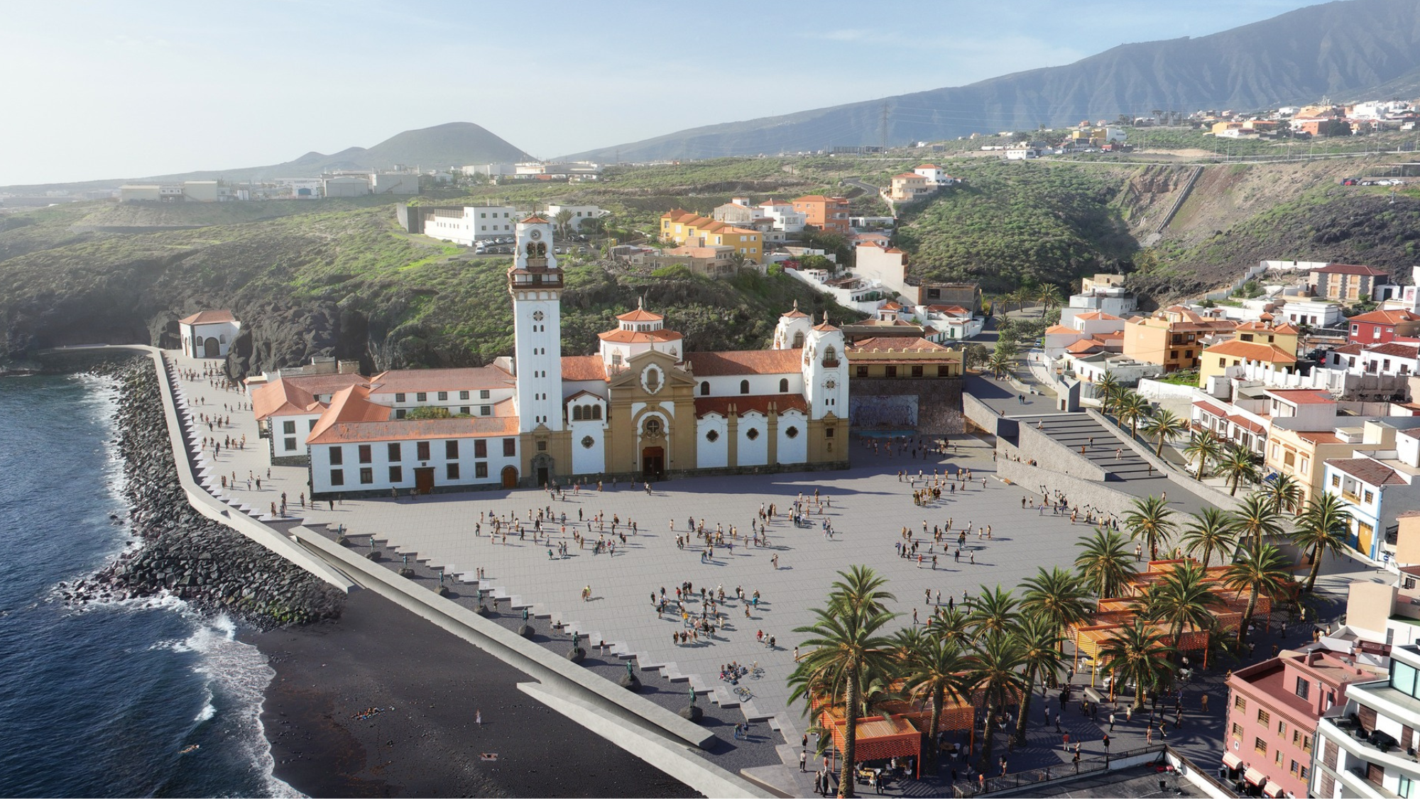 Infografía del proyecto de remodelación de la plaza de La Patrona en Candelaria. / Ayuntamiento de Candelaria