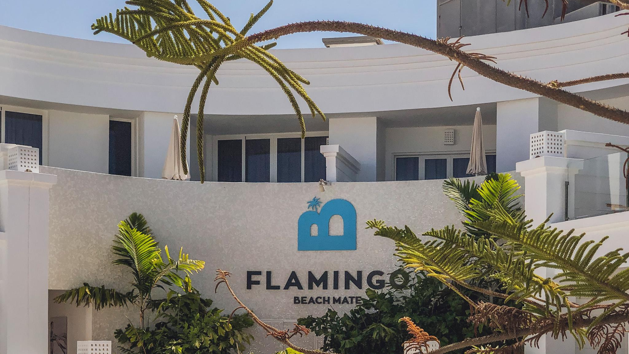 Fachada del Hotel Flamingo Beach Mate. / Web Flamingo Beach Mate