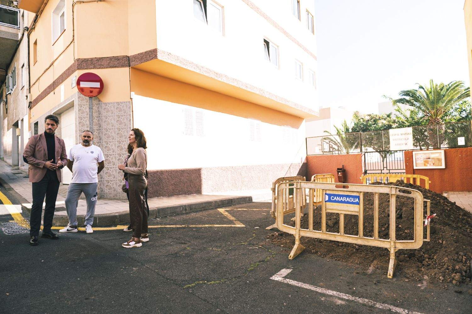  Visita a la zona donde se está trabajando. / La Laguna 