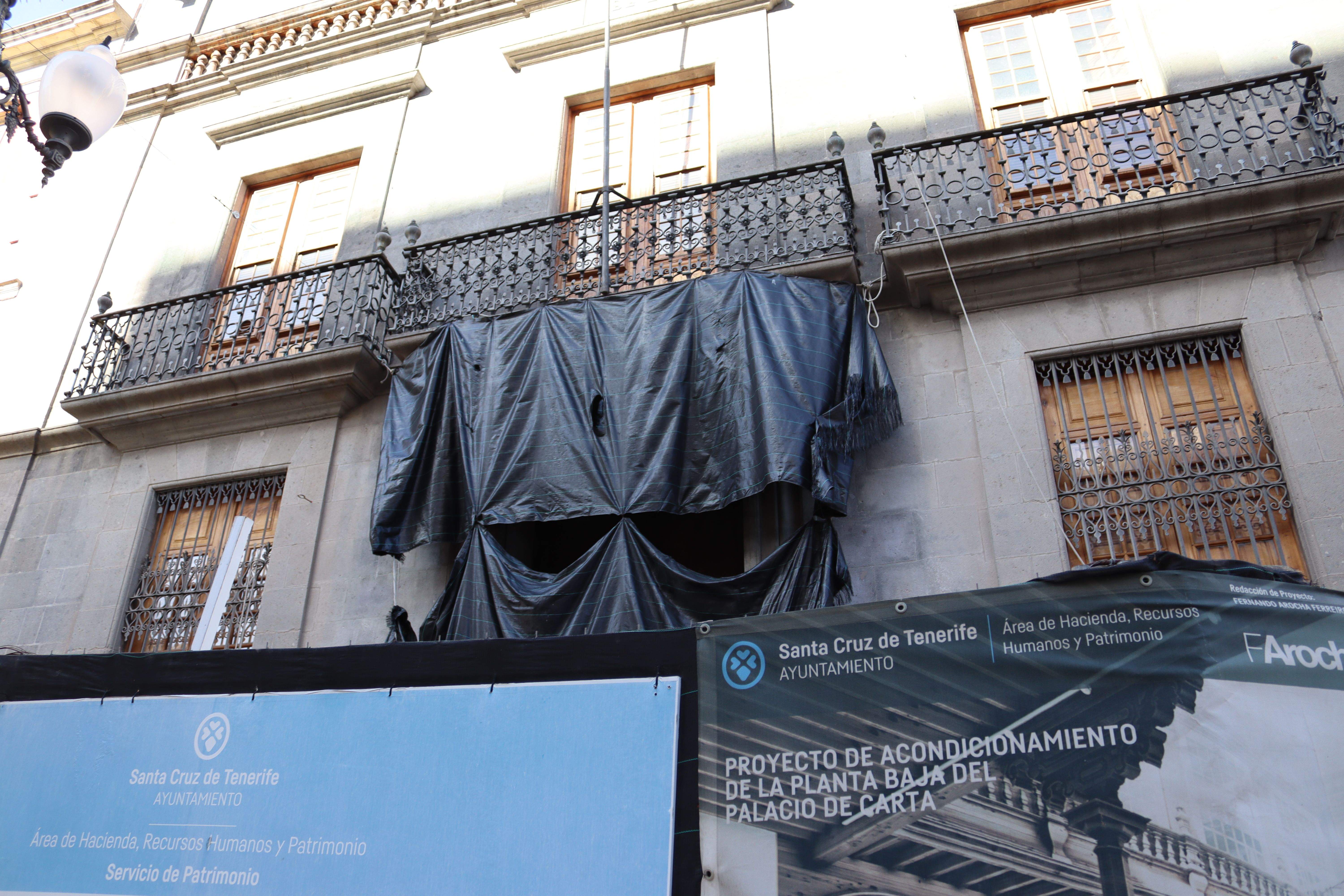 Obras en el Palacio de Carta. / ATLÁNTICO HOY