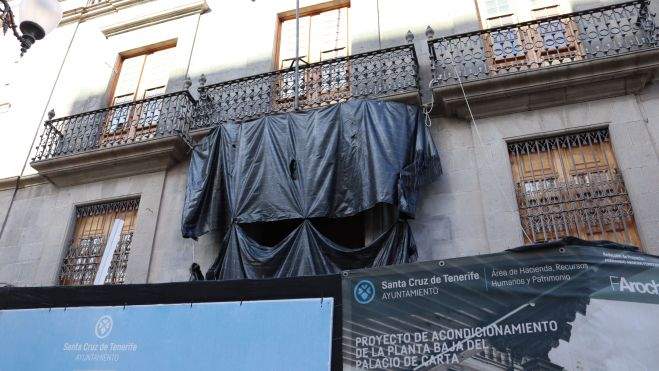 Obras en el Palacio de Carta. / ATLÁNTICO HOY