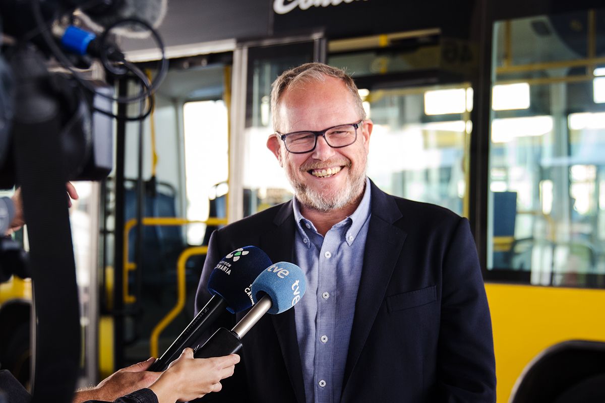 José Eduardo Ramírez, concejal de Movilidad de Las Palmas de Gran Canaria y presidente de Guaguas Municipales.