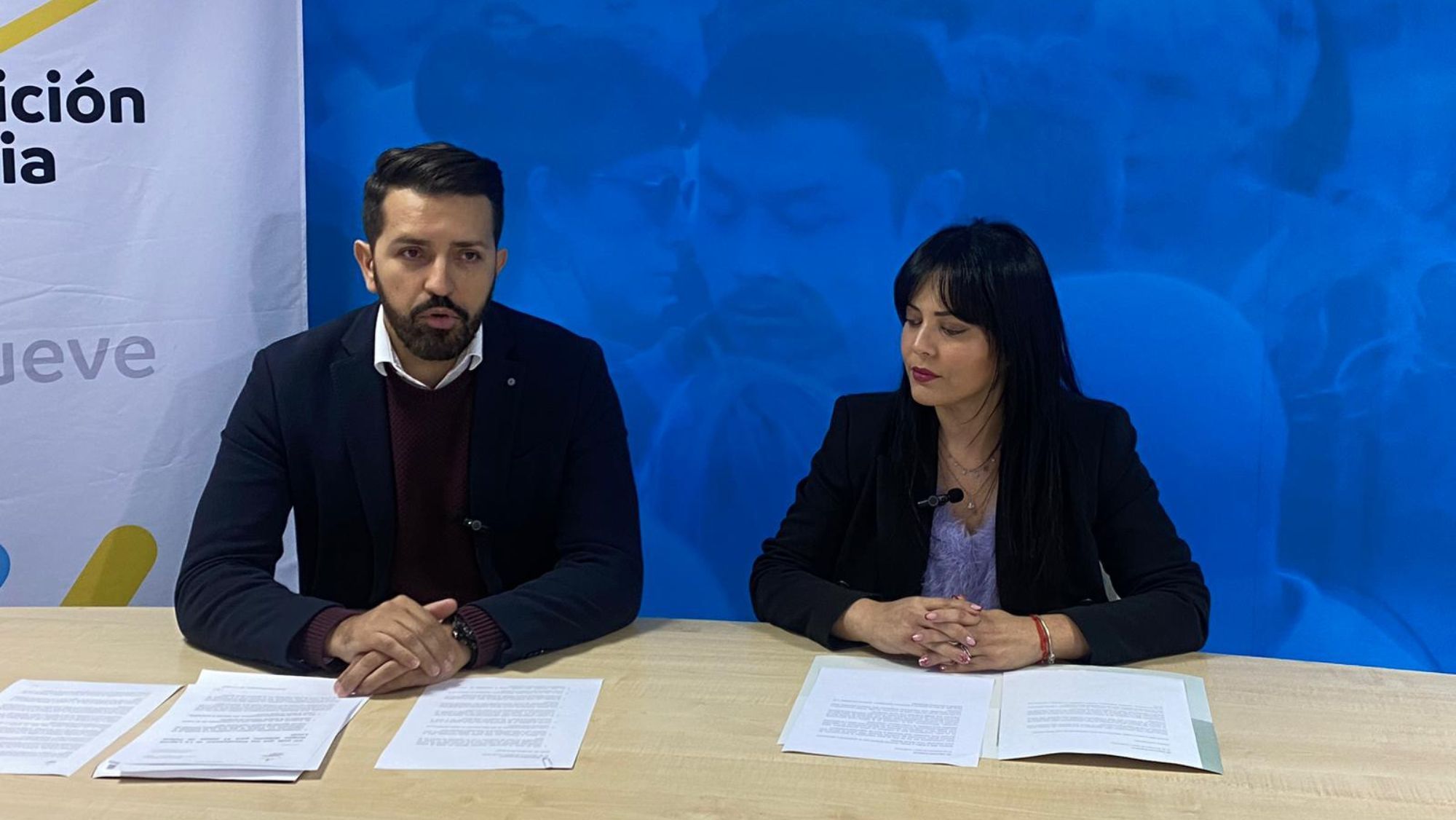 El portavoz de Coalición Canaria en el Ayuntamiento de La Laguna y candidato a la Alcaldía, Jonathan Domínguez, y la concejal Estefanía Díaz. / Cedida El portavoz de Coalición Canaria en el Ayuntamiento de La Laguna y candidato a la Alcaldía, Jonathan Domínguez, y la concejal Estefanía Díaz. / Cedida