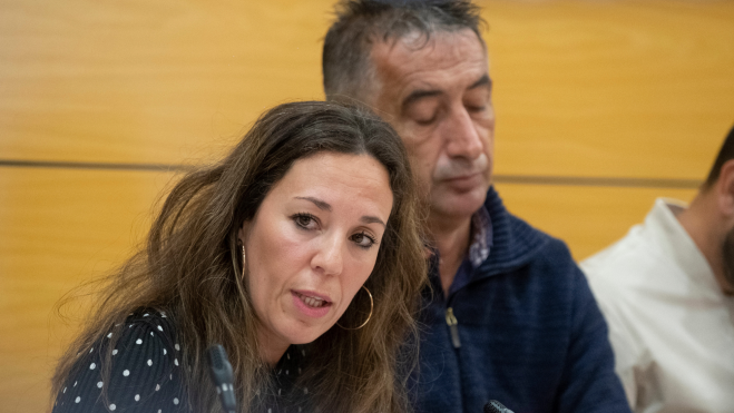 Jéssica De León, del PP, junto a Claudio Gutiérrez. / EFE / Carlos de Saá
