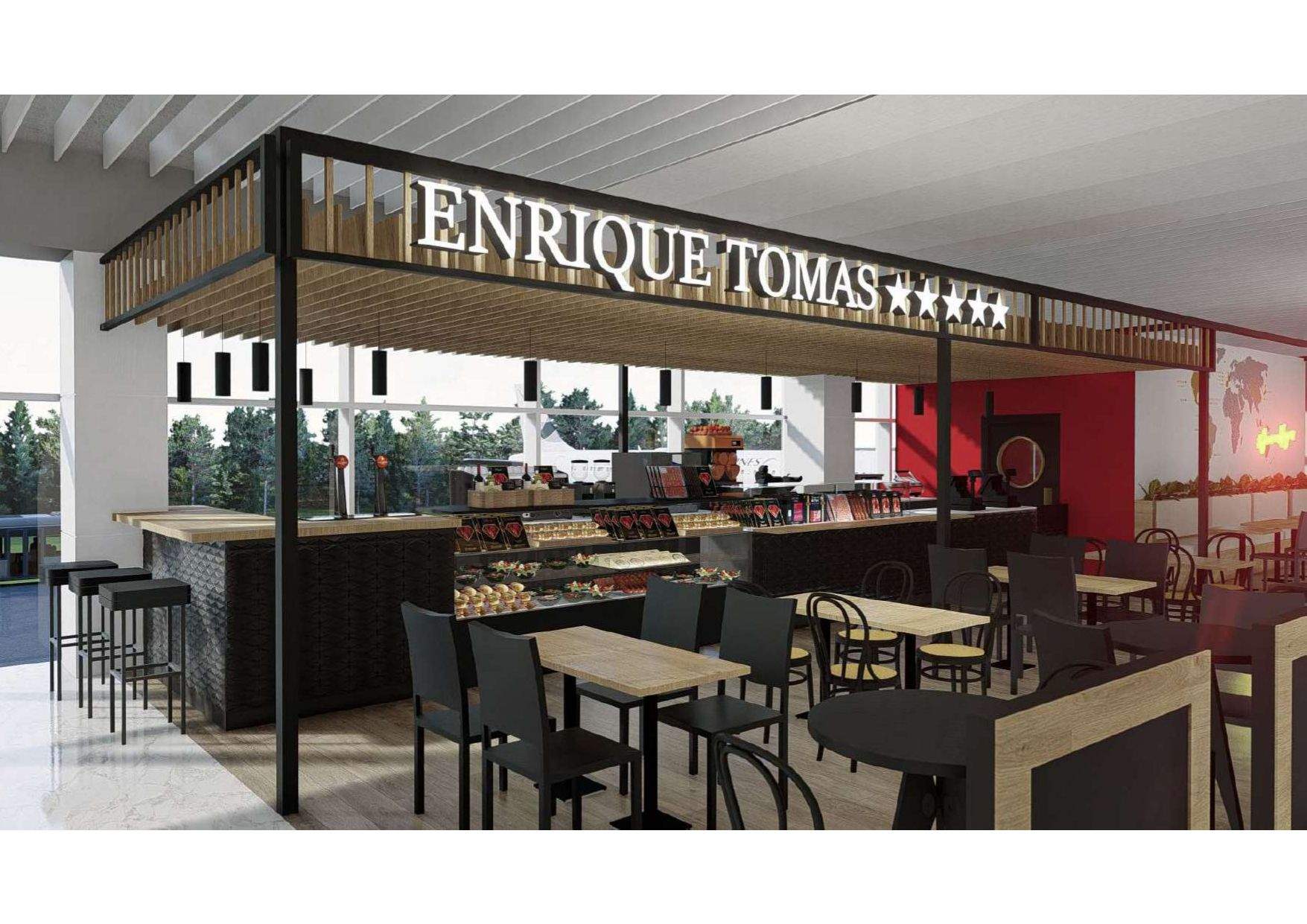 Espacio Foodies’ en un aeropuerto de Enrique Tomás./