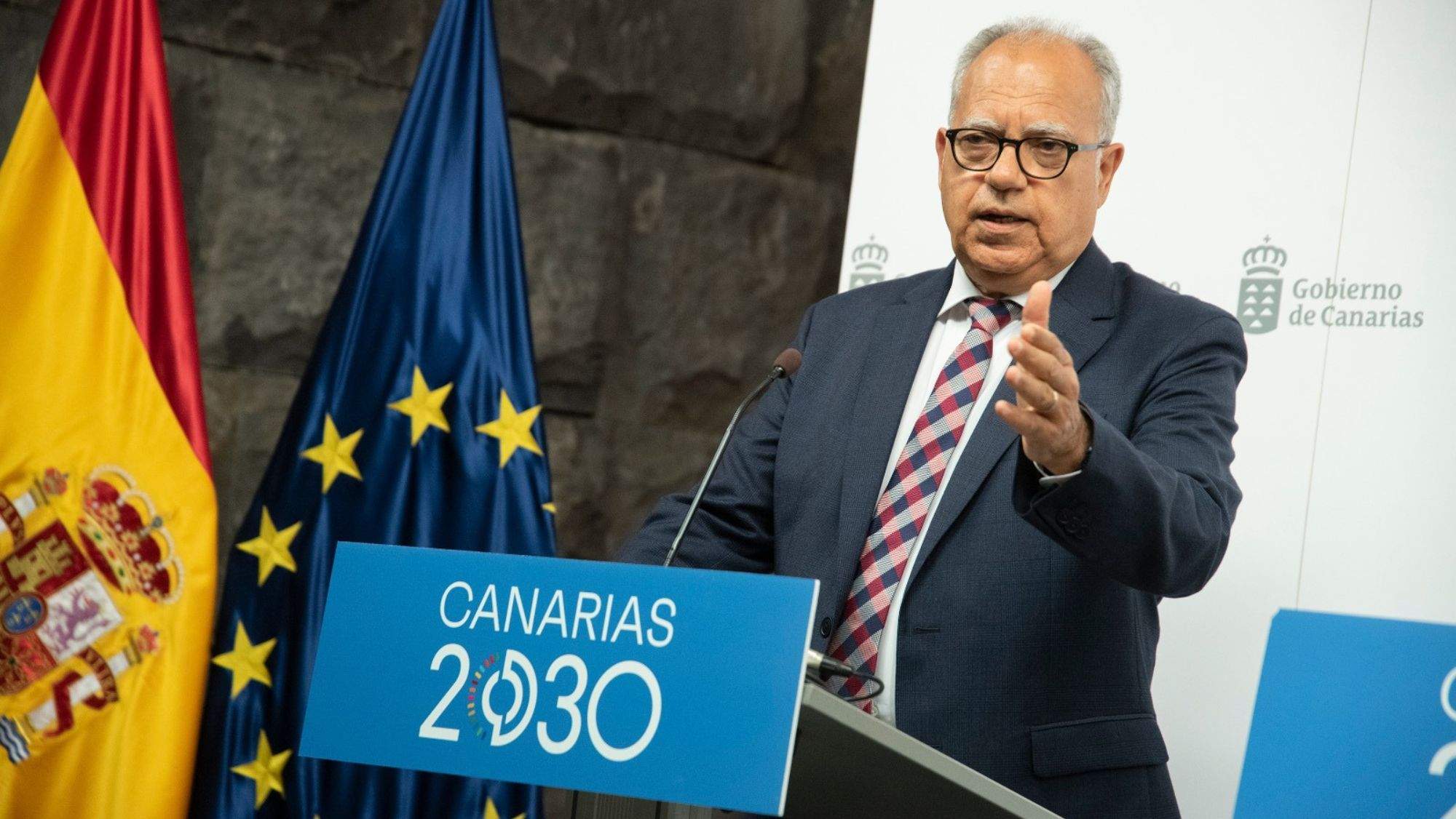 Casimiro Curbelo, presidente del Cabildo de La Gomera. / Cedida