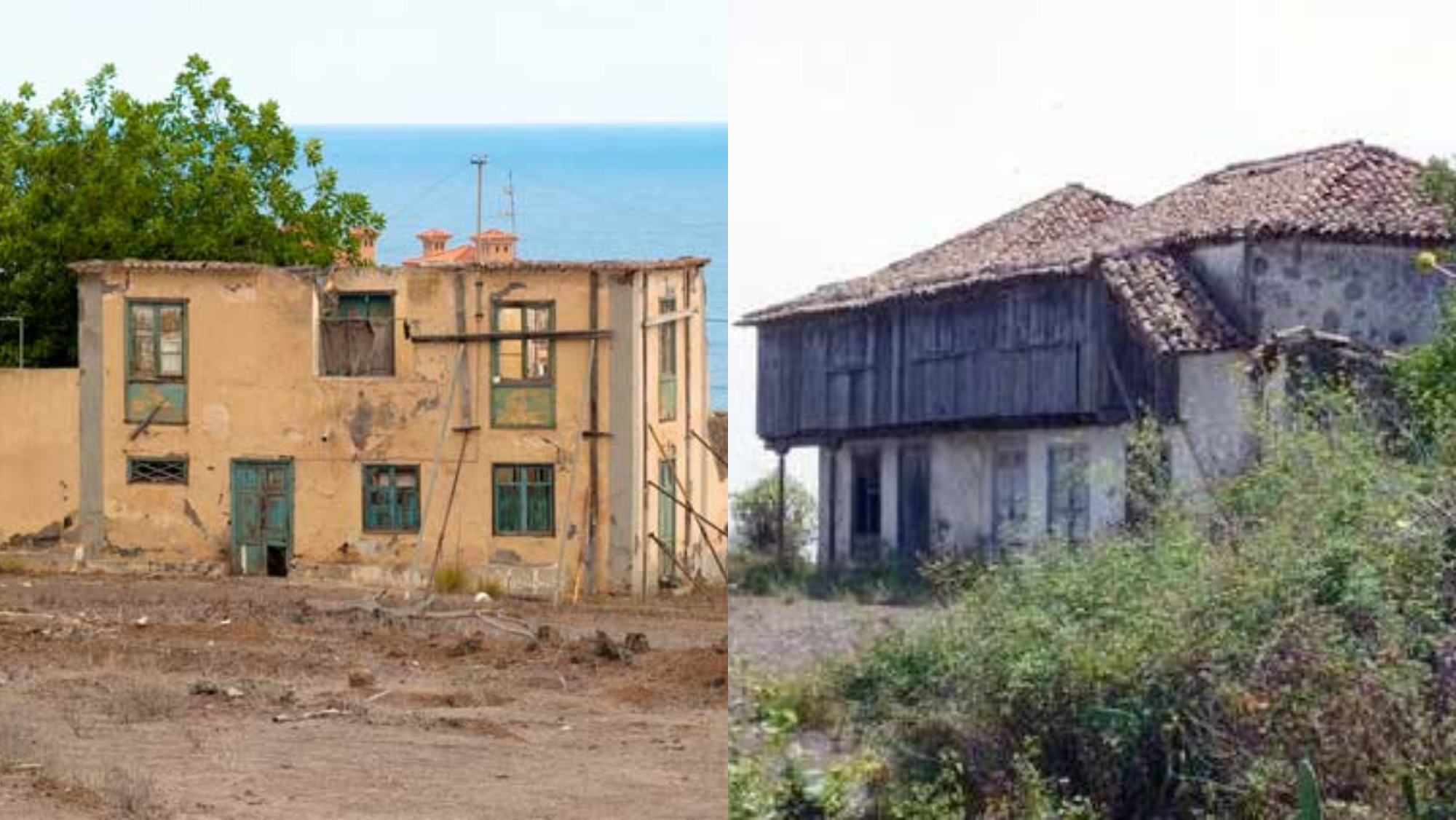 Bienes de Interés Cultural abandonados en Tenerife. / Montaje AH