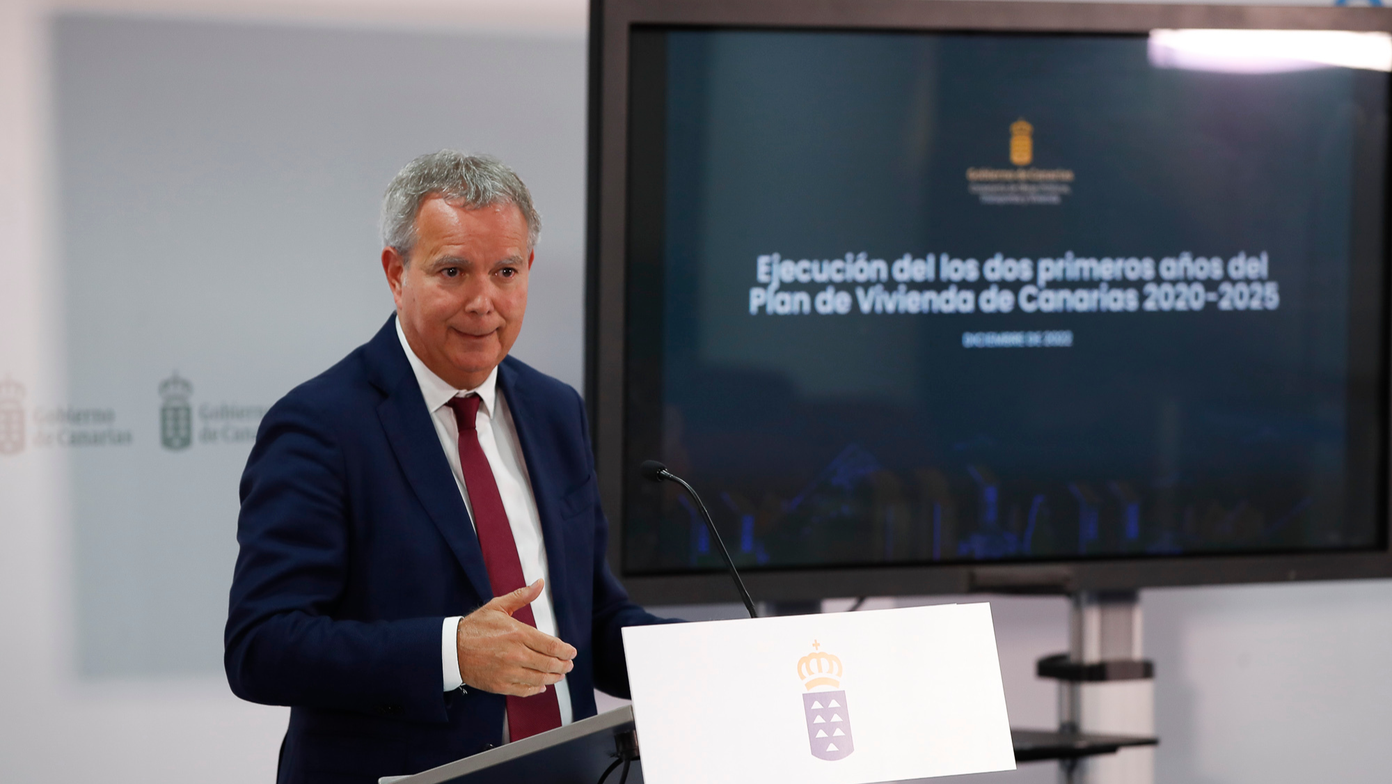 El consejero de Obras Públicas, Transportes y Vivienda del Gobierno de Canarias, Sebastián Franquis. / CEDIDA