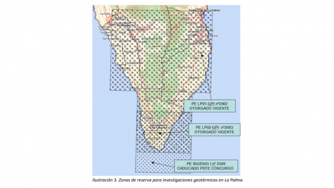 Zonas de reserva para investigaciones geotérmicas en La Palma.Estrategia de la Geotermia en Canarias
