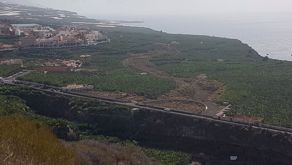 Imagen de una de las obras de la circunvalación de Tazacorte. / Archivo