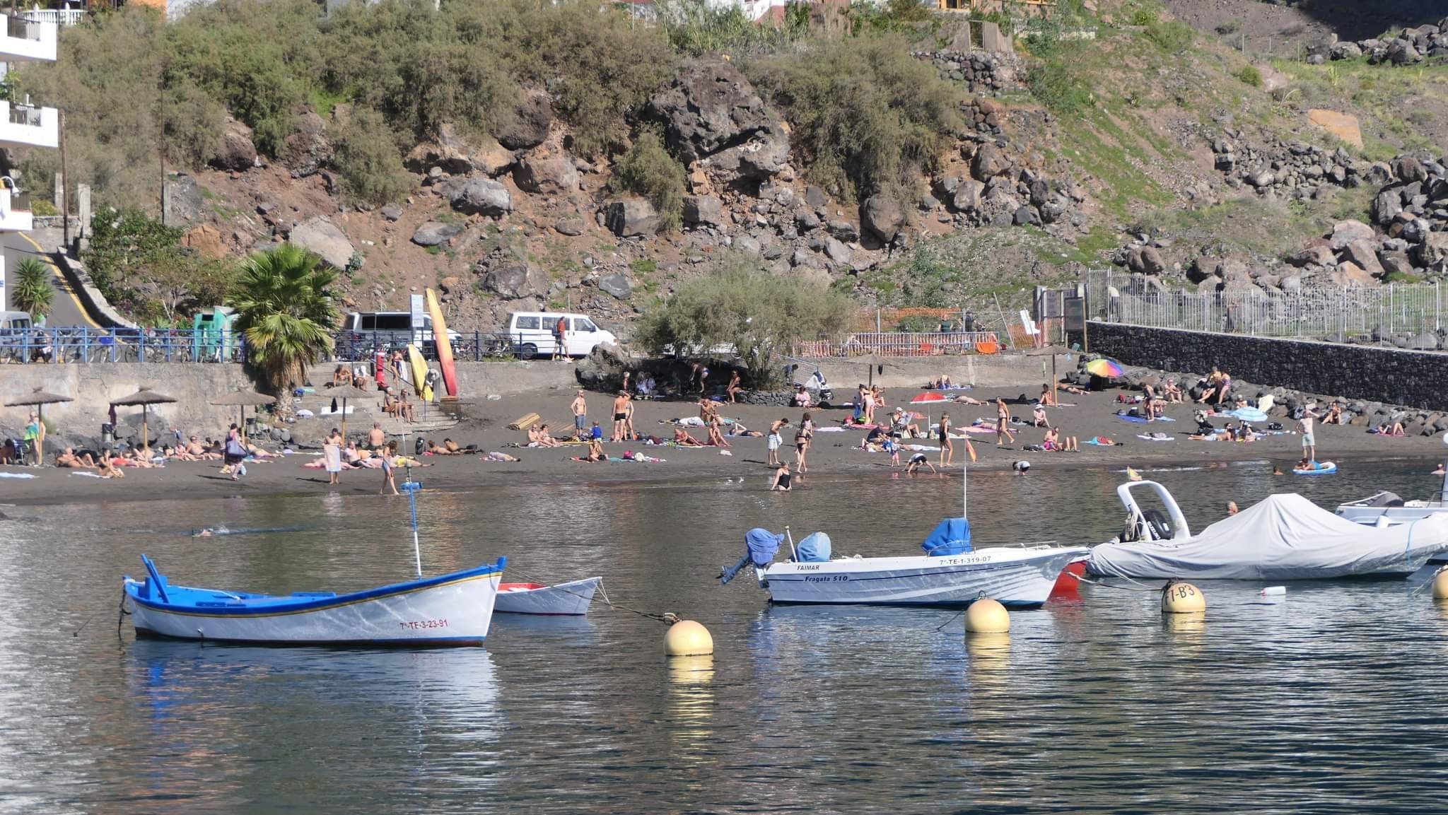 Playa de Vueltas, en Valle Gran Rey (La Gomera)./