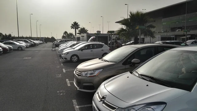 Aparcamiento de coches de alquiler en Los Rodeos./ Archivo