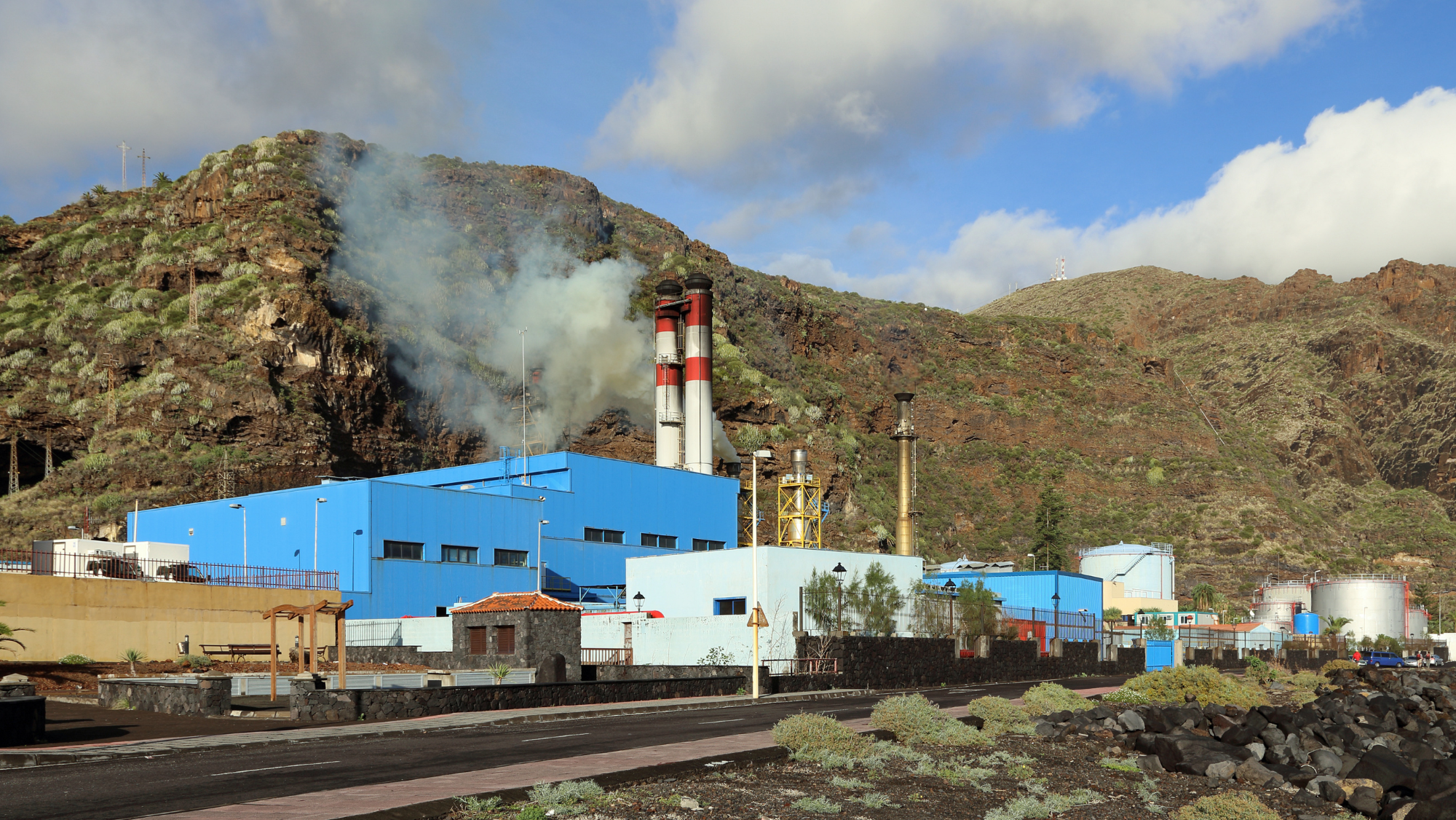 Central de Los Guinchos en La Palma, de Endesa en una imagen de archivo. / AH