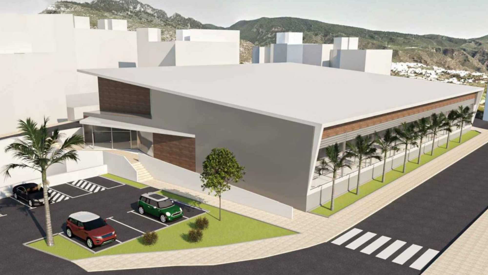 Infografía de la piscina cubierta de Candelaria. / AYUNTAMIENTO DE CANDELARIA