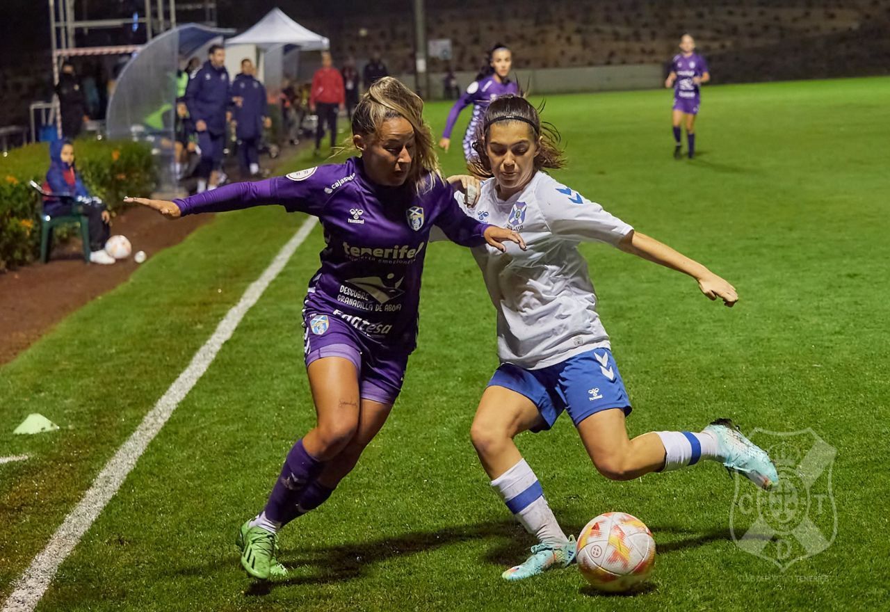 La UD Granadilla venció 0-4 en el histórico derbi insular de Copa de la Reina ante el Fundación CD Tenerife./ CD Tenerife.