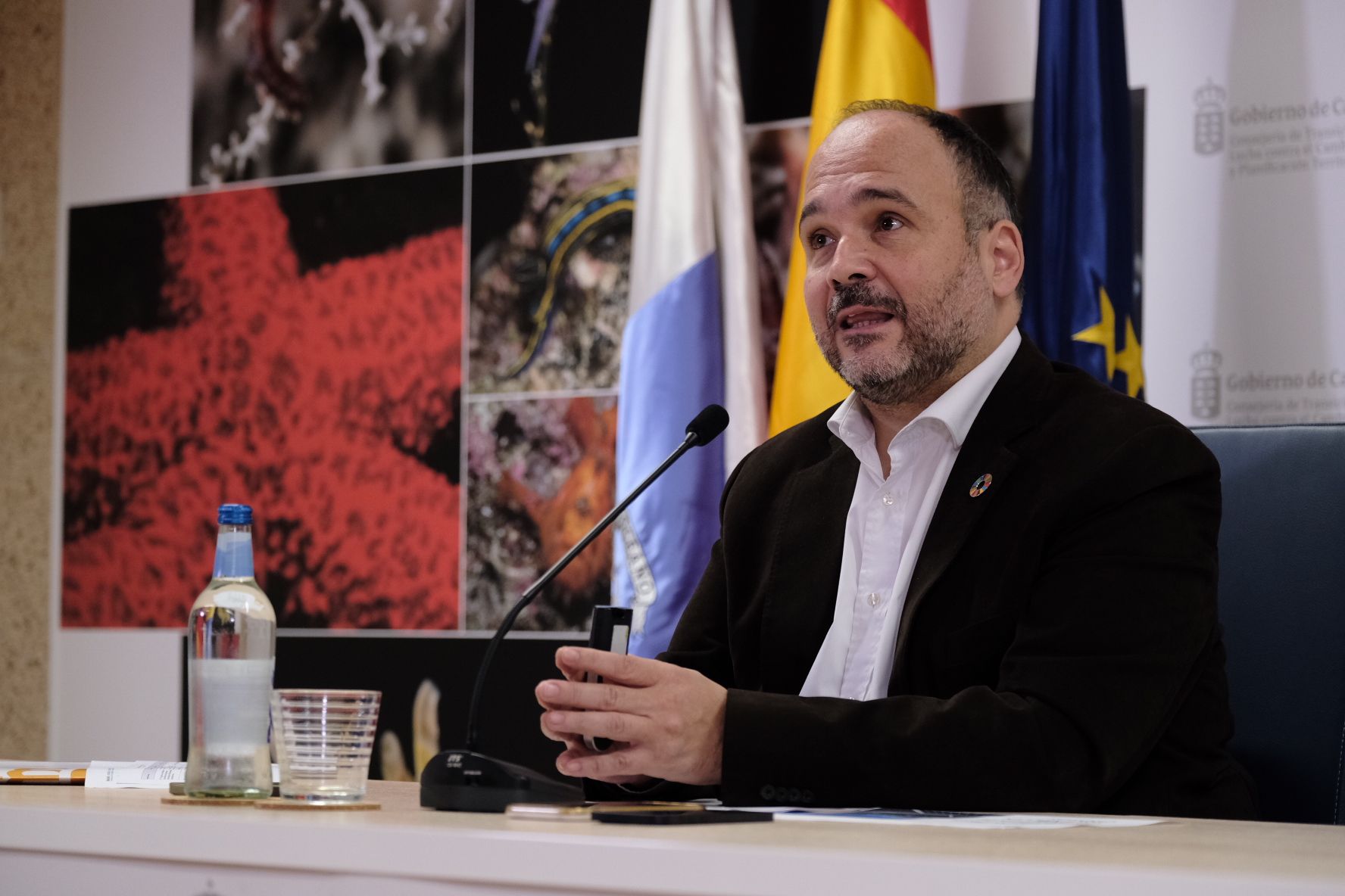 El consejero de Transición Ecológica, Lucha contra el Cambio Climático y Planificación Territorial del Gobierno de Canarias, José Antonio Valbuena./ Cedida