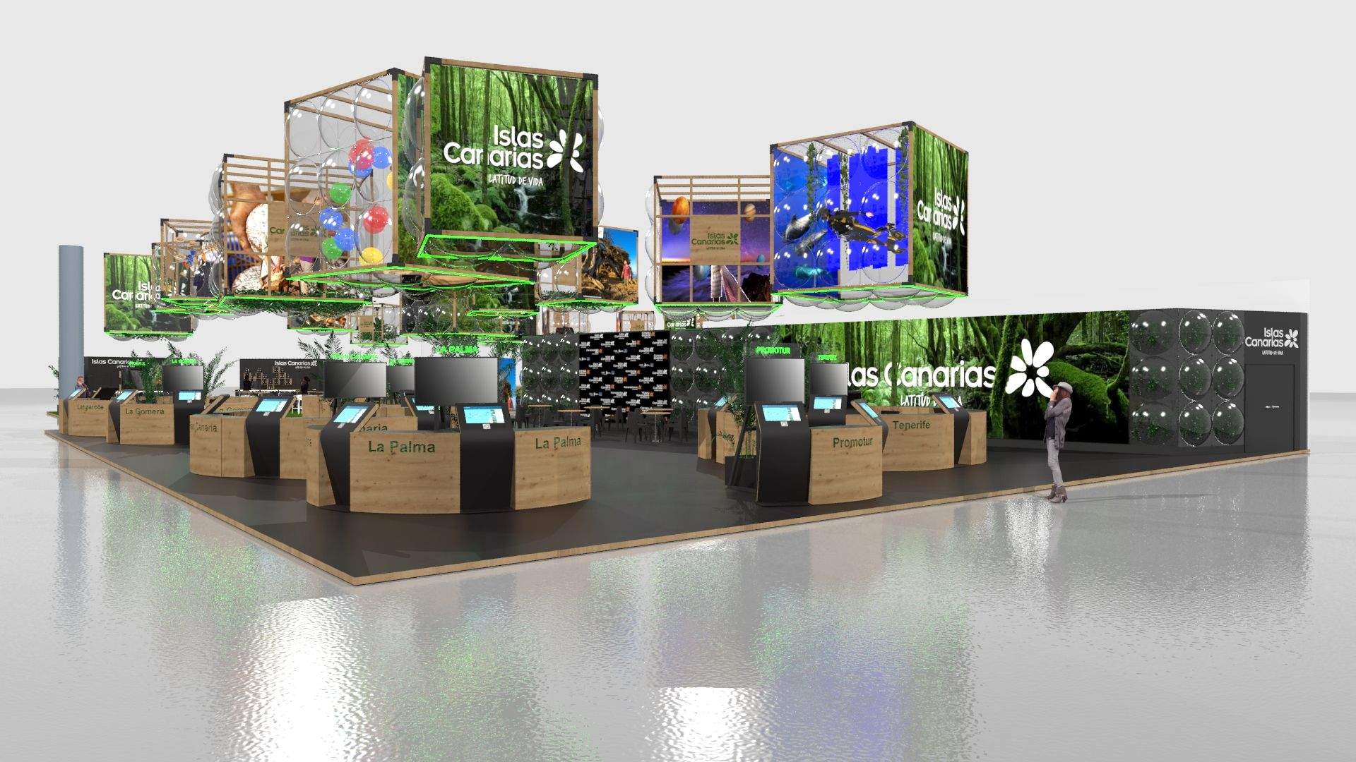 Stand de la marca Islas Canarias en Fitur 2023. /Turismo de Canarias