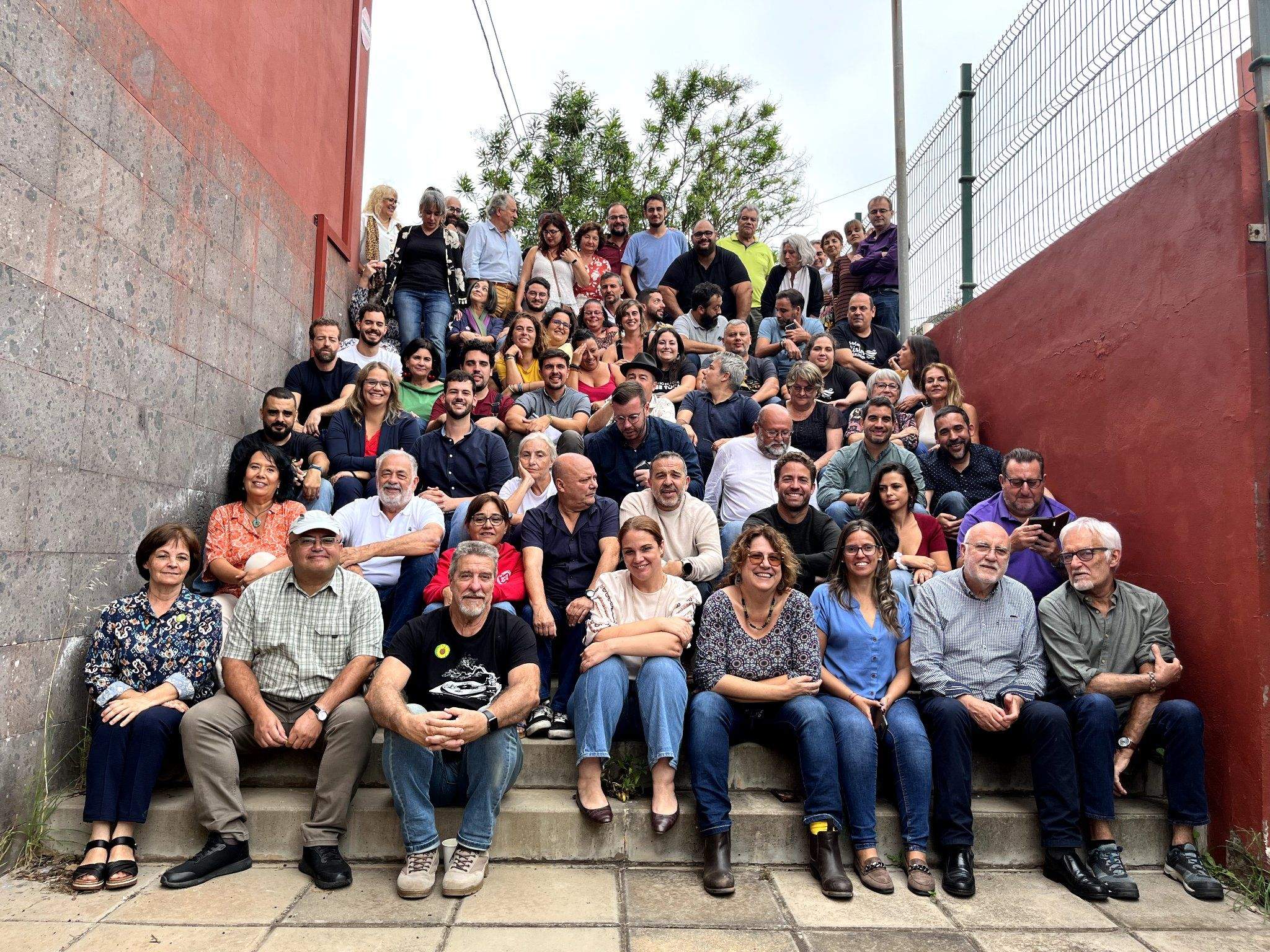 Participantes de la IV Asamblea de Cargos Electos de la Izquierda Canaria. / AH