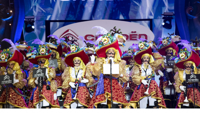 Imagen de una murga actuando en el Carnaval de Las Palmas de Gran Canaria./ Ayuntamiento de Las Palmas de Gran Canaria