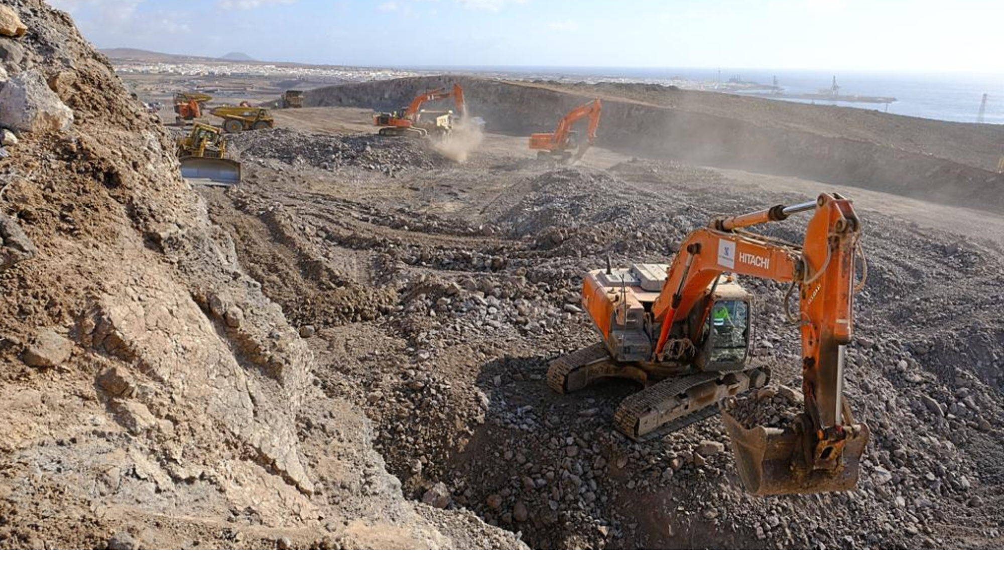 Imagen de las obras en una carretera./ CONSEJERÍA DE OBRAS PÚBLICAS, TRANSPORTES Y VIVIENDA DEL GOBIERNO DE CANARIAS