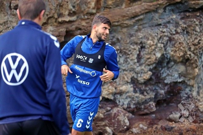 Javi Alonso durante un entrenamiento / ARCHIVO
