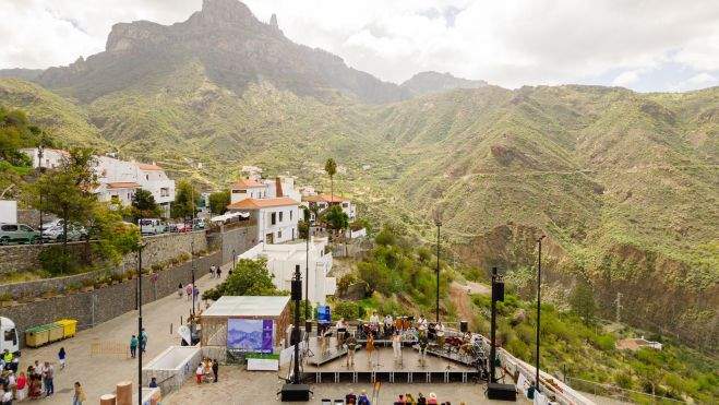 Panorámica de Tejeda durante un evento. /Ayuntamiento Panorámica de Tejeda durante un evento. /Ayuntamiento