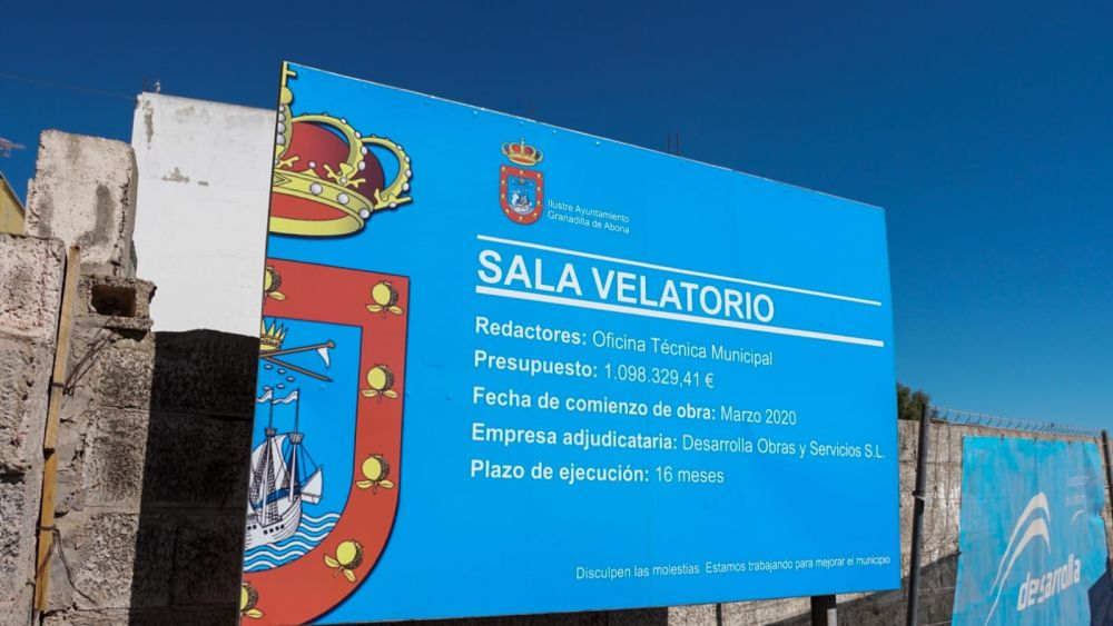 Obras de las salas velatorio de Granadilla de Abona./ Ayuntamiento de Granadilla