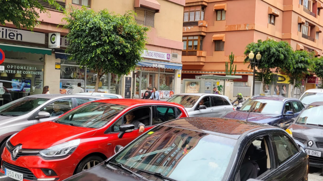 Imagen de coches en Las Palmas de Gran Canaria./ Atlántico Hoy
