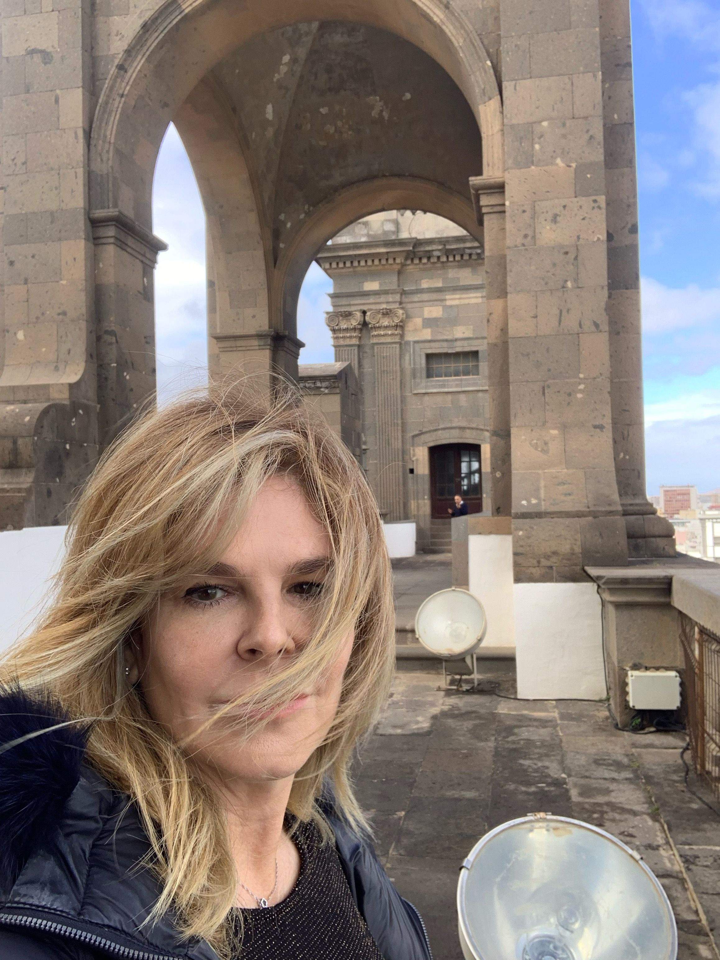 Valeria Correa Fiz en la Catedral de Santa Ana de Las Palmas de Gran Canaria.