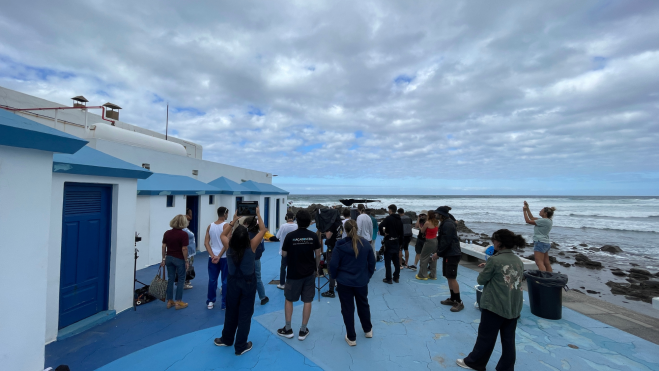 Imagen durante el rodaje durante uno de los videoclips. / Eric Ceballos Imagen durante el rodaje durante uno de los videoclips. / Eric Ceballos