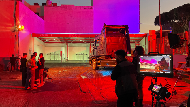 Imagen durante el rodaje durante uno de los videoclips. / Eric Ceballos Imagen durante el rodaje durante uno de los videoclips. / Eric Ceballos