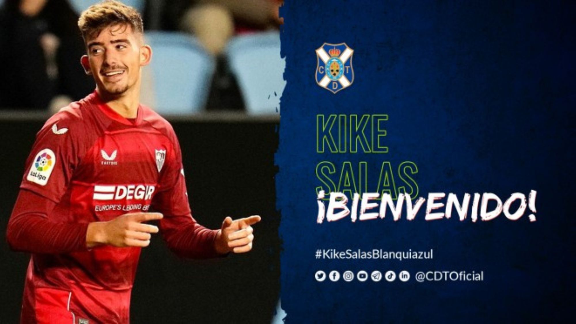 Kike Salas, nuevo refuerzo del CD Tenerife. / CD Tenerife Kike Salas, nuevo refuerzo del CD Tenerife. / CD Tenerife