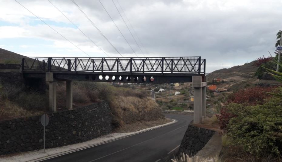 Pasarela entre Valle Jiménez y Valle Tabares./ Cedida
