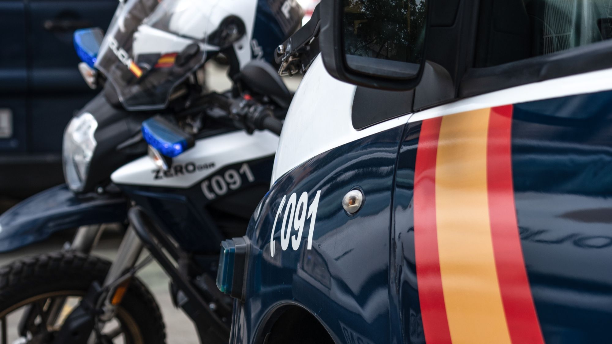 Vehículos de la Policía Nacional. / Archivo