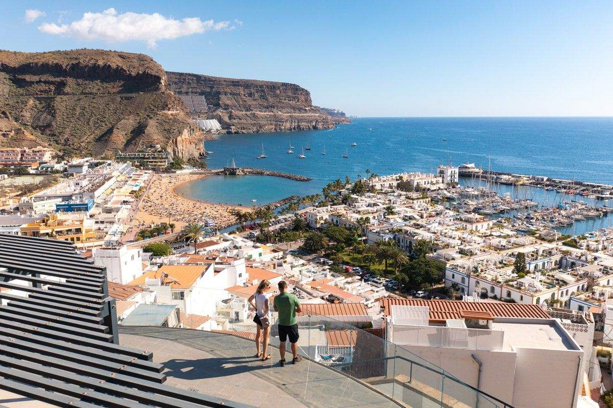 Mirador de Playa de Mogán para el turismo en Gran Canaria /Turismo de Mogán