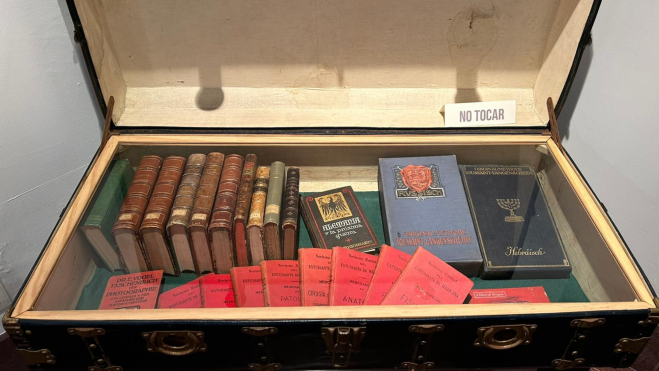 Algunos ejemplares de la biblioteca de Juan Negrín./ Atlántico Hoy Algunos ejemplares de la biblioteca de Juan Negrín./ Atlántico Hoy